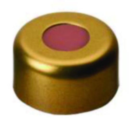 LLG-Alu rim caps N 11, gold hole cap, Butyl red-orange/TEF colourless, hardness 45° shore A, thickn.:1,0mm, pack of 100_1576358