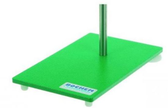 Stand base 210x130x6 mm steel, varnished, thread M10, 1 adjustable foot_1578125