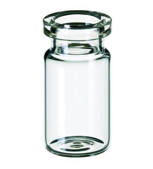 LLG-Headspace Crimp Neck Vial N 20, 5ml O.D.: 21.7 mm, outer height: 38.2 mm, clear, flat bottom, bevelled top,_1575766