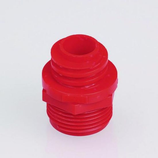 Threaded adapter ¾" single, red, PP thread B - Hünersdorf_1584062