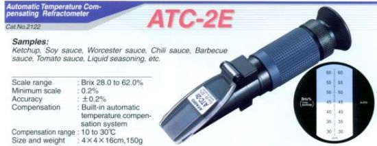 Refractometer Type ATC-2E Brix range 28.0 to 62.0%_1261565