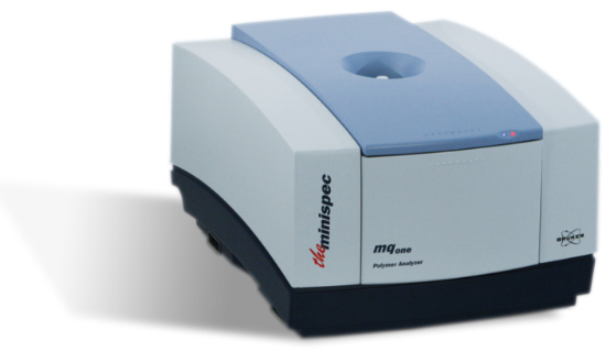 mq-one Polymer Analyzer: the minispec mq-one Polymer Analyzer, 25 TD-NMR System for determination of the Xylene-soluble content in Polypropylene, density in Polyethylene and oil content in wax/paraffin. Also suitable for SFC measurements. t_1332217
