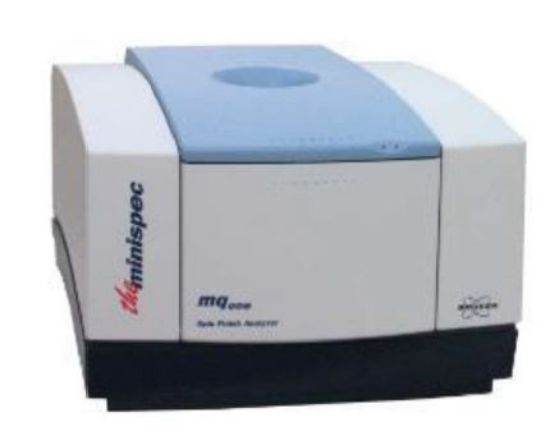 mq-one Seed Analyzer XL: the minispec mq-one Seed Analyzer XL, 25 TD-NMR System for determination of oil and moisture in especially large seeds like sunflower seeds, and other oil-containing seeds and beans (soya). Recommended for oil and m
