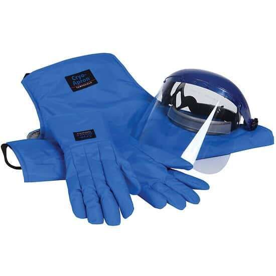 Cole-Parmer Cryogenic Safety Kit; X-Large Gloves, 48" Long Apron, and Face Shield_1205911
