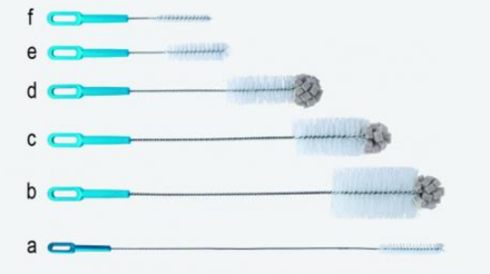 LLG- Cleaning Brush, Length 235 mm, 12 x 80 mm, For Narrow Test Tubes, Pack of 10_1512852