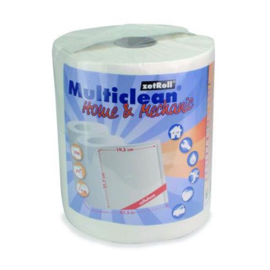 Multiclean® Home & Mechanic, white 2-ply, wet strength, absorbent, 19.5x21.7 cm, 500 tissues, pack of 6 rolls_1556365