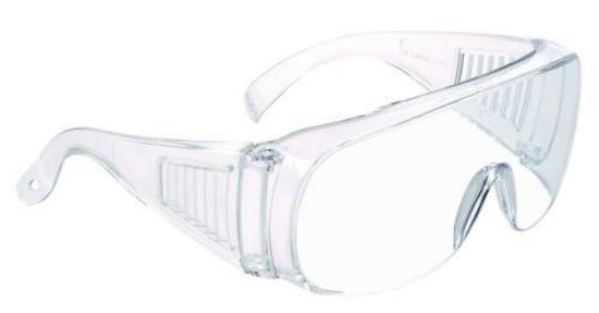 LLG-Protection spectacles "Basic" clear frame, clear lenses, uncoated, 2-1.2 U 1 F CE, pack of 10_1563865