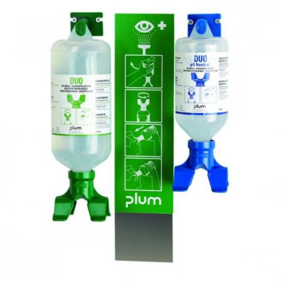 Eye emergency station DUO for the simultaneous flushing of both_1628463