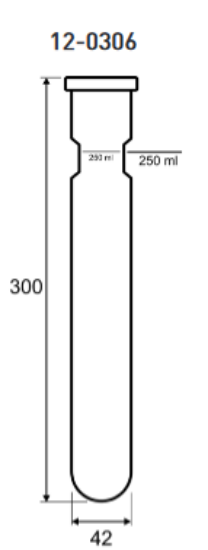 KJELDATHERM KTG/E tube, 250ml, with constriction_1898263