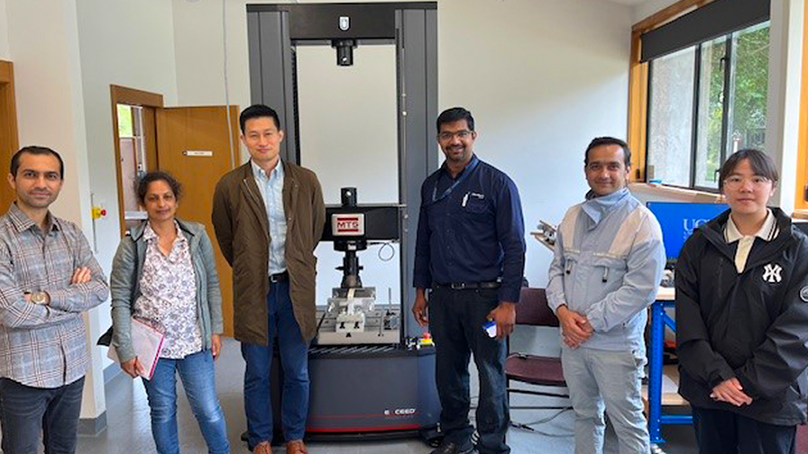 successful installation of MTS Systems Corporation's Exceed Series 60 Static-Hydraulic Test Systems at the University of Canterbury Forestry Department in New Zealand.