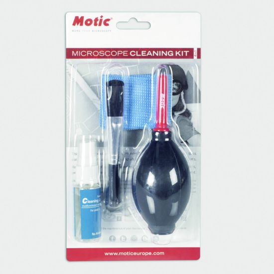 Motic Microscope Cleaning Kit with Power Blower, Cotton Swabs, Cleaning ...