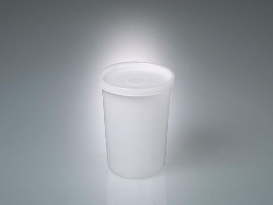 All-purpose box 500 ml, round, PE 75/95x127 mm, translucent, with screw cap PE_1880284