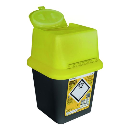Hospidex nv SHARPSAFE 5th Generation Disposal Container, 4 L ...