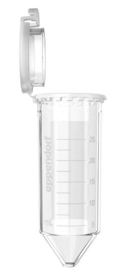 Conical Tubes® 25 mL with snap-on lid, PCR, clean, sterile, pyrogen-, DNase-, RNase- and DNA-free, colourless, pack of 5 bags á 40 tubes_1607168