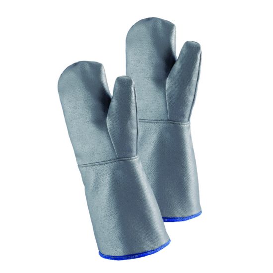 fist-glove up to 750°C, length 400mm E-glass fabric with silicone coating on one side CE KAT III, EN 388:2003, EN 407:2004, pair_1617757