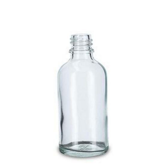 Narrow neck bottles, clear glass 50 ml, DIN 18, without 9072160 screw cap pack of 99_1730098