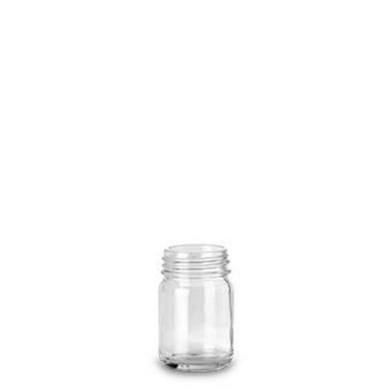 Wide-mouth bottles 50 ml, clear cylindrical, GL 40, w/o screw-cap pack of 125_1729378