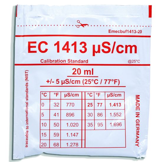 Water-i.d. EC Calibration Solution 1413 µS/cm Pack of 25x20 ml | John ...