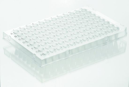 PCR Plates 96 well, Rigid FrameThe rigid frame allows the use of very thin-walled wells from polypropylene. The uniform and thin wall thicknesses of the wells ensure rapid transfer of the temperature from the cycler to the sample, thus redu_1897055