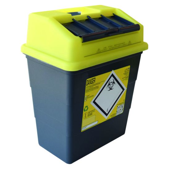 Disposal Container SHARPSAFE®SHARPSAFE® of the 5th GENERATION with significant reduction of the carbon footprint.There is a Sharpsafe container to suit every purpose.-Sustainable solutions to prevent the risk of sharps injuries-Available ce_1910281