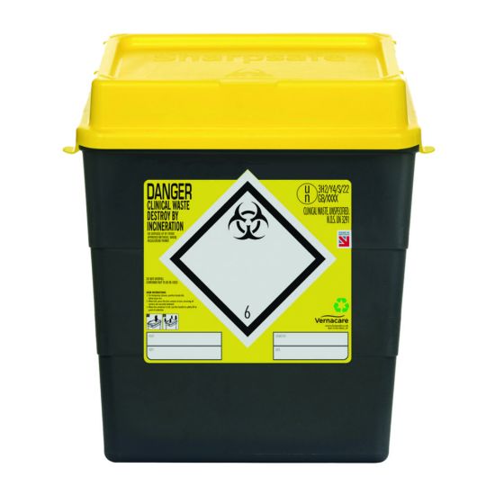 Hospidex nv SHARPSAFE 5th Generation Disposal Container, 11 L ...