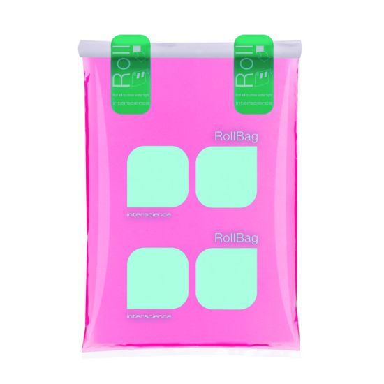Sampling bags, RollBag®, HDPESterile sampling bags with a sticker closure for the collection of any liquid and solid samples.-100 % metal free-Waterproof, resistant closure-With labeling field-Single, sterile packaging-Film in PolySilk®-Gam_1910691
