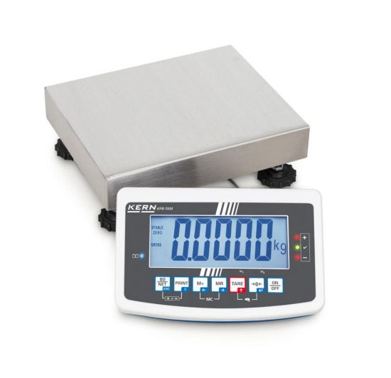 Platform scales IFBHigh-resolution scale in heavy version.-Weighing plate stainless steel, painted steel base, silicone-coated aluminium load cell-Display device with large backlit LCD display, digit height 52 mm-Level indicator and levelli_1917898