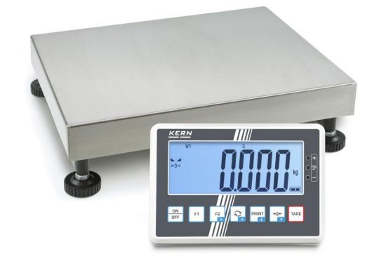 Platform scales IFB, with EC type approvalHigh-resolution scale in heavy version.-Weighing plate stainless steel, painted steel base, silicone-coated aluminium load cell-Display device with large backlit LCD display, digit height 52 mm-Leve_1917189