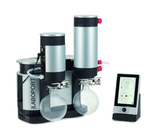 Conversion kits for diaphragm vacuum pumps LABOPORT® N 820 G / N 840 GWith the customised LABOPORT® conversion kits, users can expand the LABOPORT® basic pumps N 820 G and N 840 G directly on site to the SR system with separator, to the SH_1924284