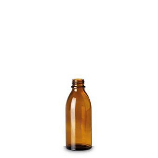 Roland Watzdorf Narrow-Neck Bottles, Amber Glass 100 ml, DIN 22 ...