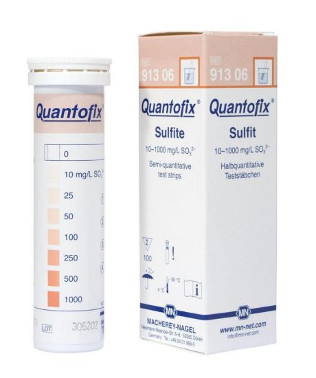Quantofix test strips, sulphite pack of 100_1522865