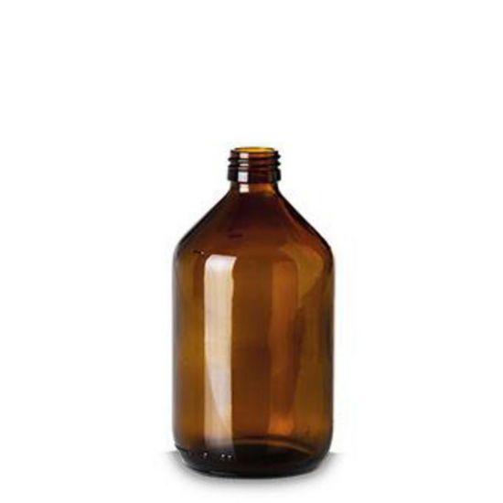 Packing bottles 500 ml, light brown glass, PP, DIN 28 pack of 20_1557764