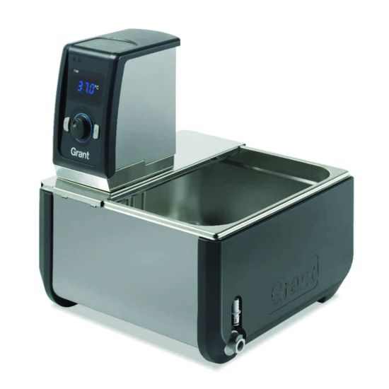 Thermostatic bath, 12 ltr. digital, stainless steel tank, bridge plate, Amb. +5...+100°C_1571936