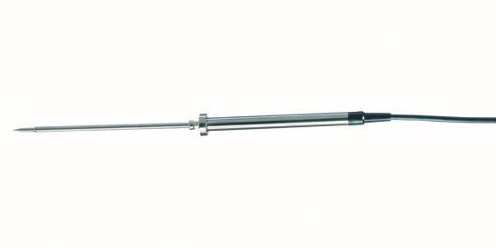 Sensors for digital thermometer testo 720Specifications Pt100 immersion / penetration probe:Measuring range:Accuracy: Robust, waterproof114 x 4 mm L x dia.-50 to +400 °CClass A Pt100 Surface probe: Robust, waterproof, with widened measu_1582073