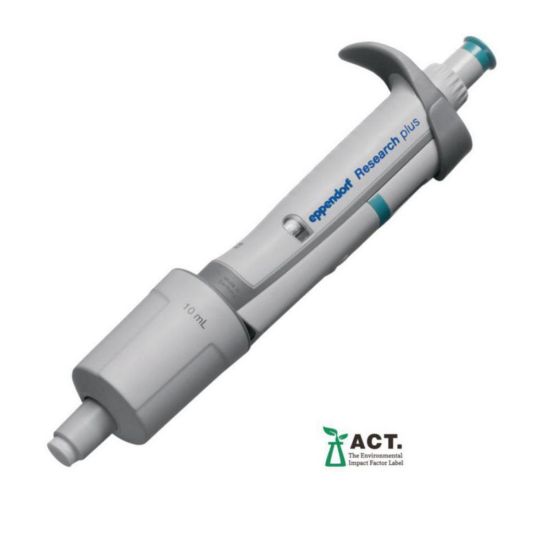 Research® plus, 1-channel pipette 1-10mL, turquoise incl. epT.I.P.S-sample bags_1586738