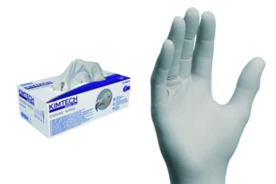 KIMTECH® Science* gloves size XS 5-6 "STERLING", nitrile, latex free, powder free, with beaded cuff, pack of 150_1810395