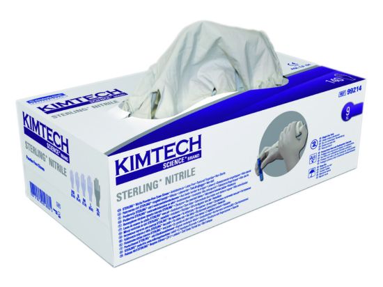 KIMTECH® Science* gloves size XL 9-10 "STERLING", nitrile, latex free, powder free, with beaded cuff, pack of 140_1812222