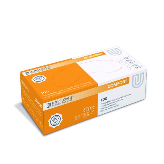 Latex examination gloves,size XS, not sterila pack of 100_1810788