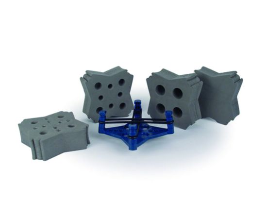 Large sample set (Model H302) cons. of platform, bands, and an assortment of foam inserts_1504301