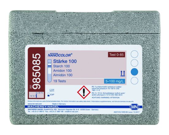NANOCOLOR Starch 100 Tube test with Barcode pack of 19 tests_1510663