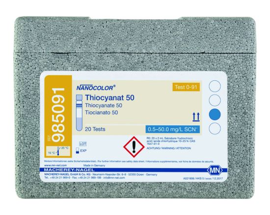 NANOCOLOR Thiocyanate 50 Tube test with Barcode pack of 20 tests_1510664