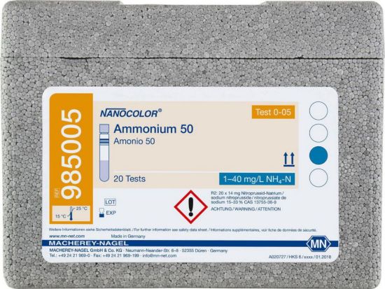 Cuvette test "ammonium 50" pack of 20 tests no dan. goods_1513683