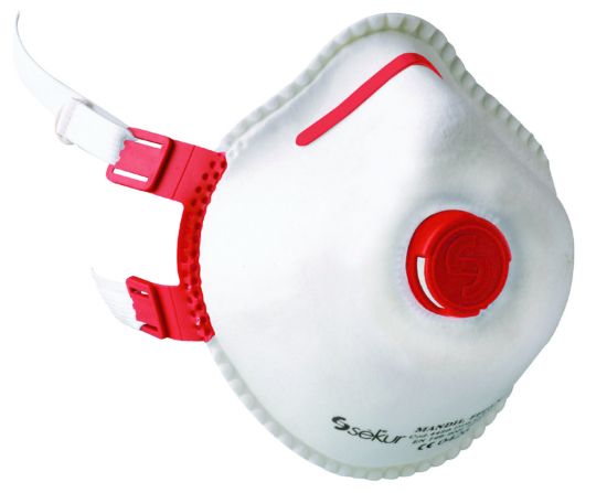 Fine dust masks, MANDIL FFP/V with cool down breath valve pack of 5_1770985