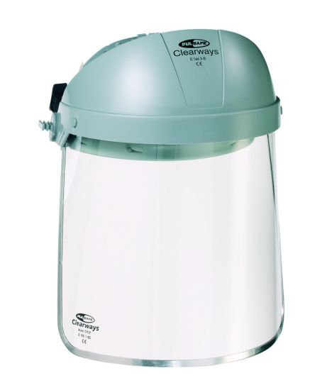 Face protection visor Clearways CV83 P polycarbonate shield, clear, for CB14 and CB20_1812287