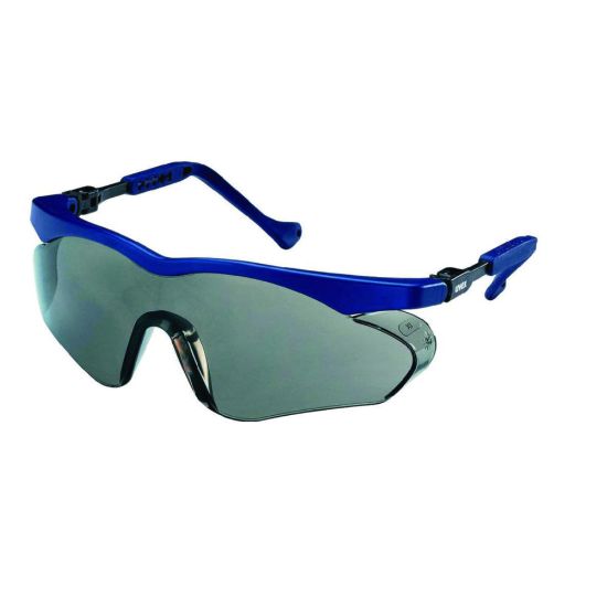 Safety Eyeshields uvex skyper 9195 / skyper S 9196colour: blue, skyper 9195Extremely lightweight (approx. 30g), modern, safety eyeshields with panoramic field of view and excellent fit. Five individual side-arm lengths with integral pull-ou_1837477