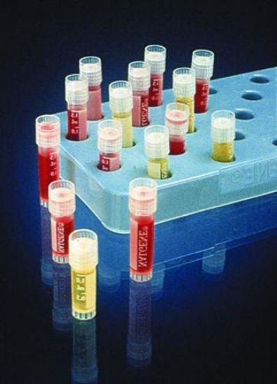 Cryotubes, 1.0 ml, PP, Syst. 100 external thread, with stand foot, writ.area, sterile, pack of 25_1525873