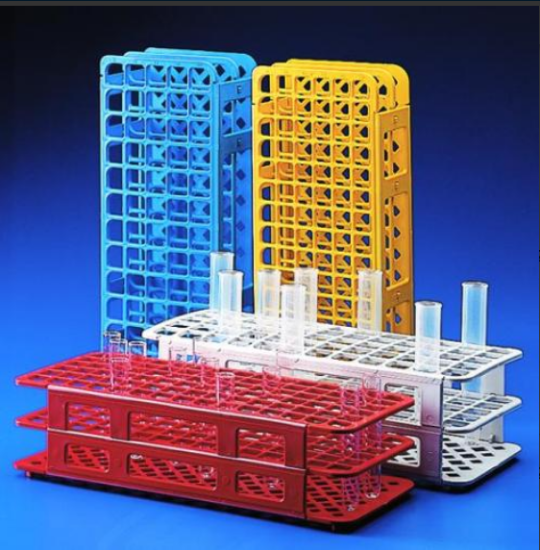 Universal Test Tube Rack for 60 tubes, Diameter 16 mm, PP 105 x 246 x 72 mm | White_1550387