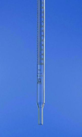 Burette tubes, Boro 3.3, Economy-SILBERBRAND-Class B-DIN EN ISO 385-Calibrated to deliver (TD, EX)-For use with PTFE stopcock (Cat. No. 118 00)-With reduced distance between subdivision marks-Discharge tube with outer Ø 8 mm_1594906
