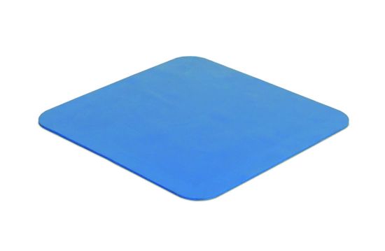 Adhesive matBlue adhesive mat for securing vessels on shakers that cannot be fixed with conventional clamps or roller bars. The patented material is naturally adhesive. The adhesive properties can be renewed by rinsing._2042343