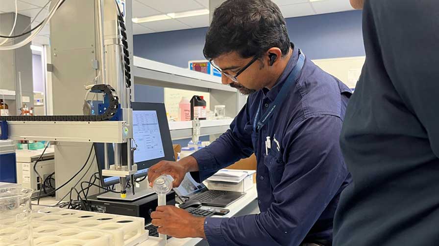 Installation of MANTECH Automated BOD Analysis Solution System.